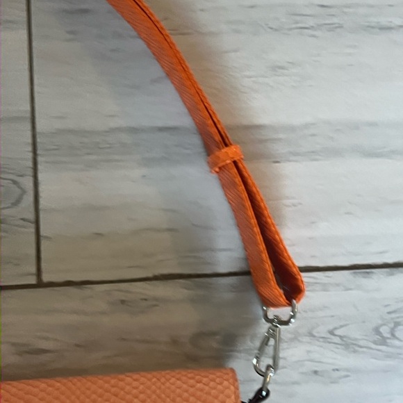 Hvisk Vegan Leather Bag Burgundy Orange Pink Boho Chic Crocodile Adjustable - Picture 13 of 13